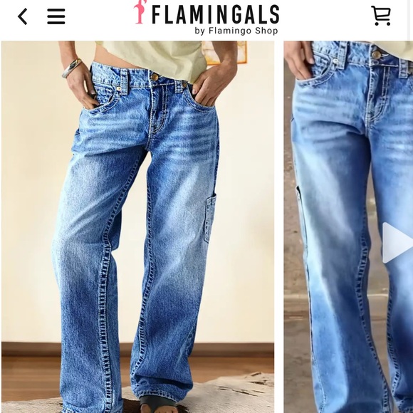 Woman’s Mid rise stretchy Jeans - Picture 2 of 2